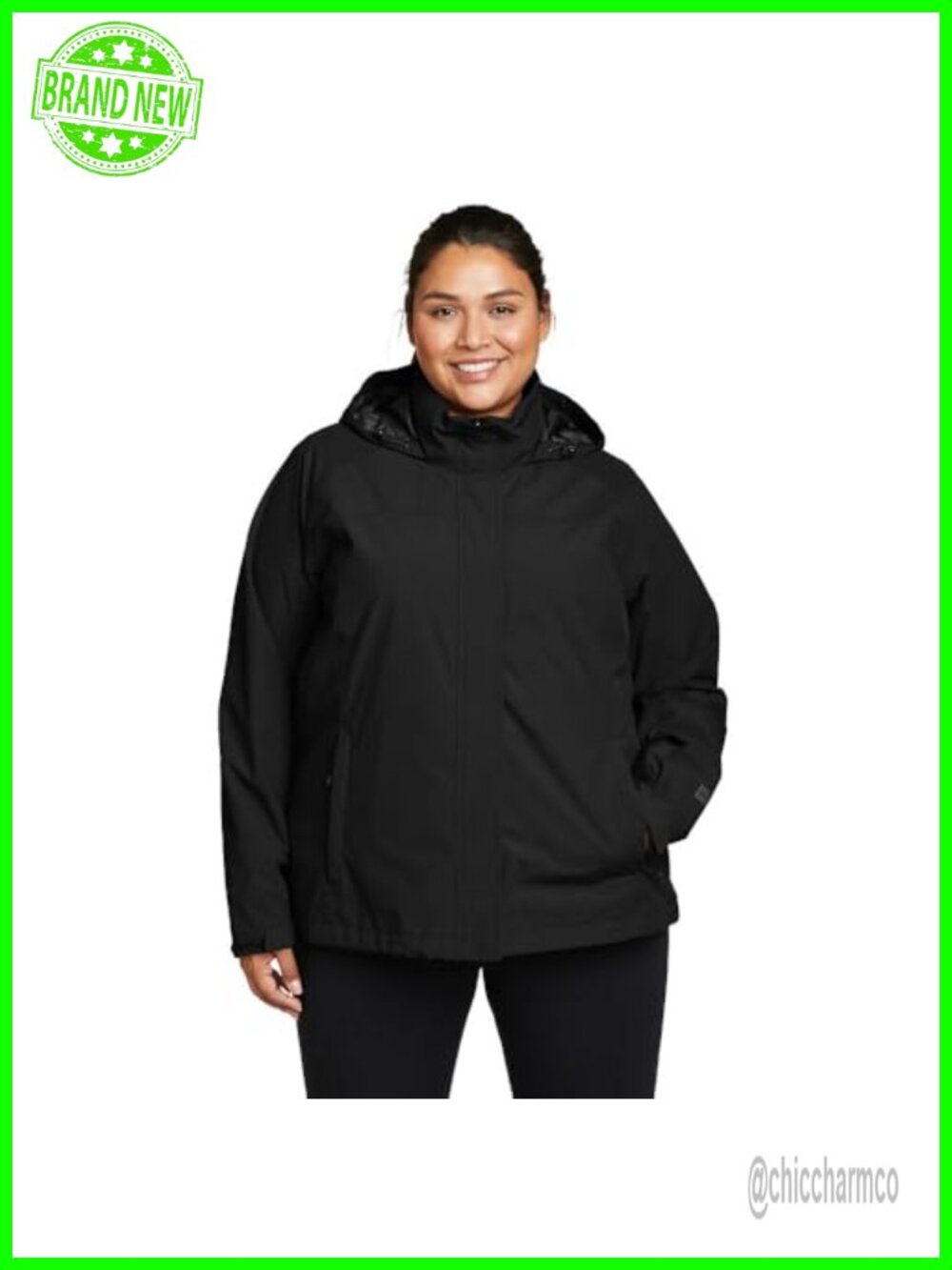 Waterproof Hooded Packable Rain Jacket Recycled Polyester Seam Sealed